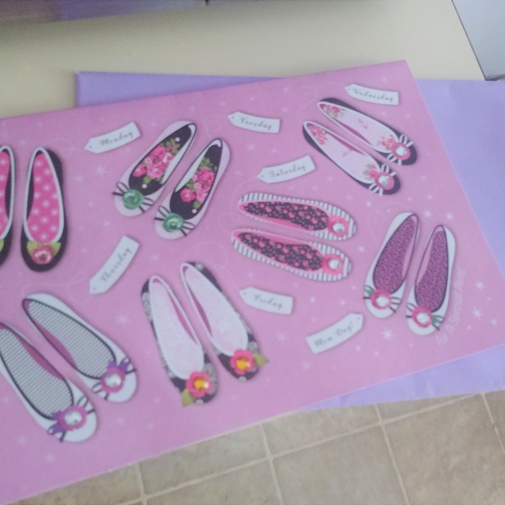 New! Unused Purple Aunt Mother's Day Shoes Greeting Card Envelope Lilac Lavender